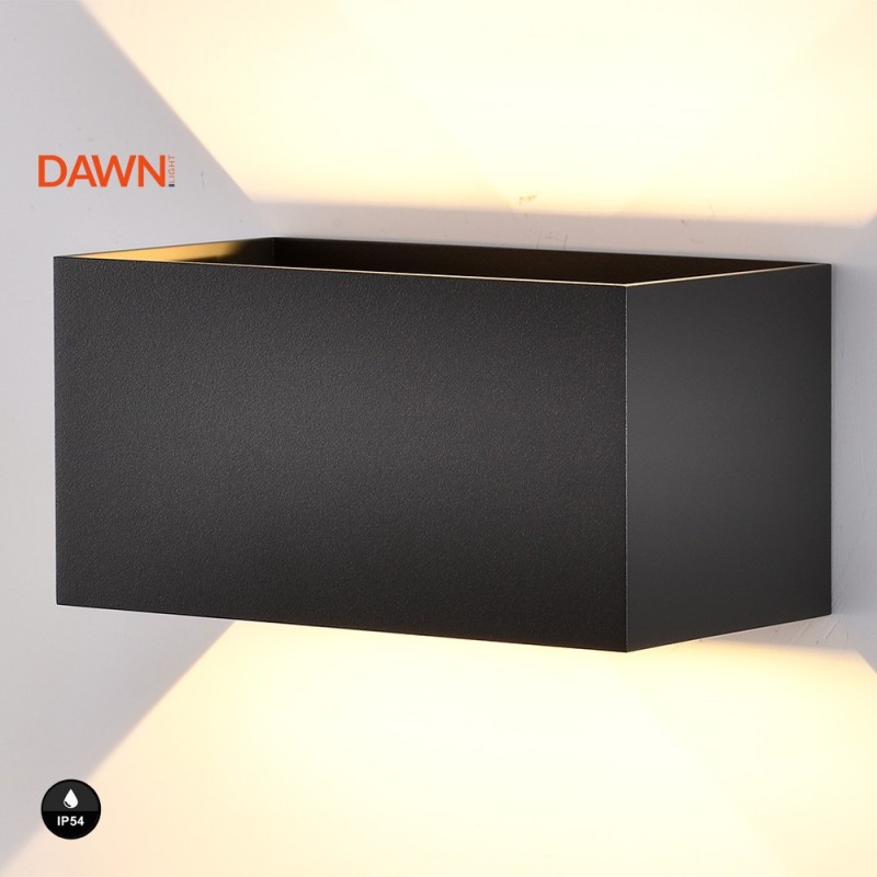 DAWN LED SVETILJKA A310/2 ZIDNA 24W 3000K IP54 CRNA