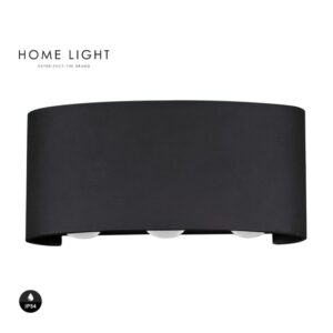 LED SVETILJKA PL-232 ZIDNA 6W 4000K IP54 CRNA