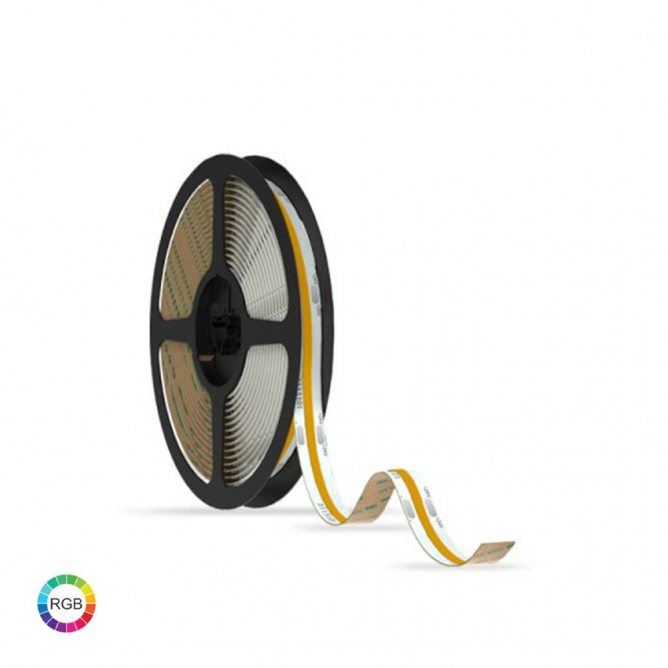 LED TRAKA SPI COB RGB 24V IP20 (5met, 19W/m, 10mm)