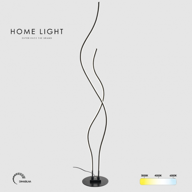 SOLEA 150 PODNA LAMPA 42W CCT CRNA DIM