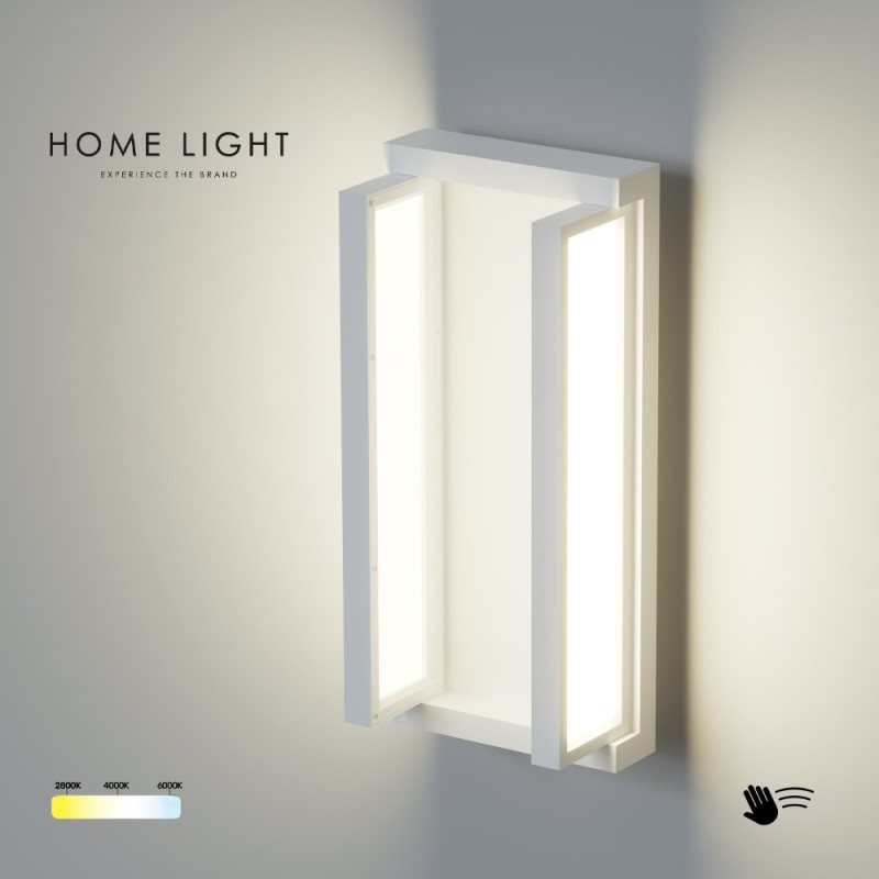 ZIDNA LAMPA GEN12CW 12W CCT  SENZOR BELA IP40