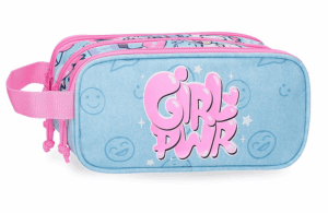 MOVOM GIRL POWER prazna pernica sa 3 pregrade - plava