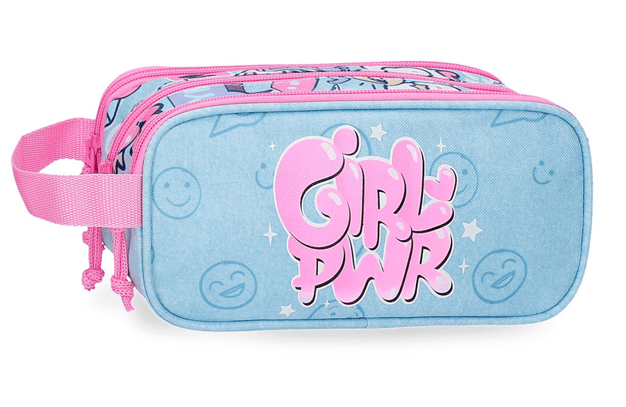 MOVOM GIRL POWER prazna pernica sa 3 pregrade – plava
