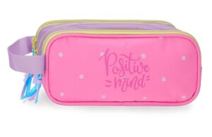 MOVOM POSITIVE MIND prazna pernica sa 3 pregrade - pink