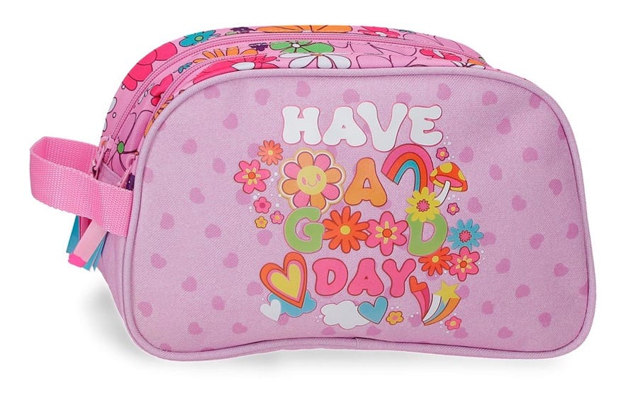 MOVOM HAVE A GOOD DAY dečiji neseser sa 2 pregrade – ljubičasta