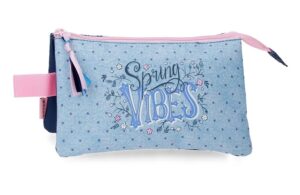 MOVOM SPRING VIBES prazna pernica sa 3 pregrade - plava