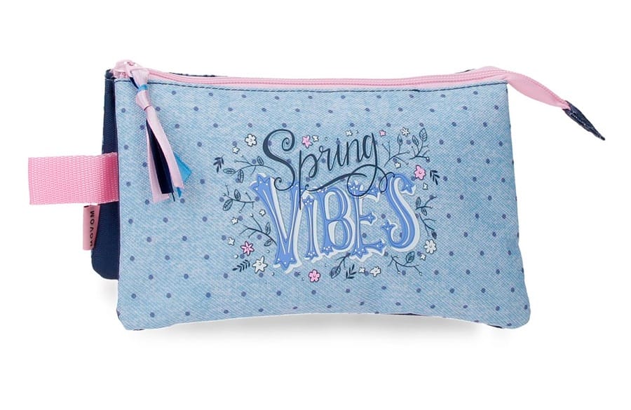 MOVOM SPRING VIBES prazna pernica sa 3 pregrade – plava