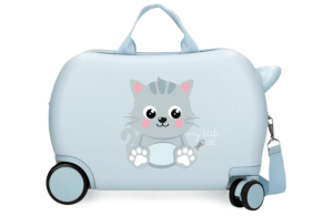 ROLL ROAD HAPPY PETS dečiji kofer na točkićima - sky blue