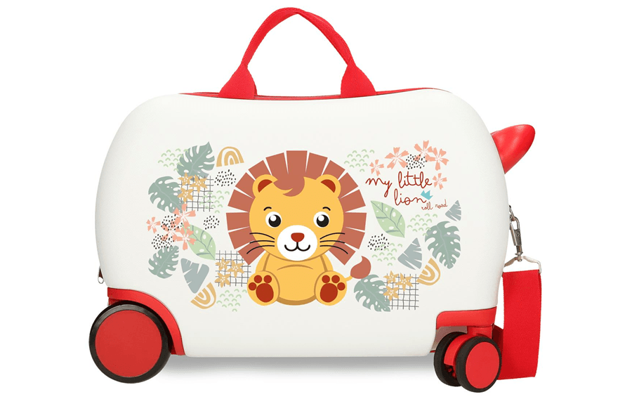 ROLL ROAD HAPPY PETS dečiji kofer na točkićima – bela/crvena