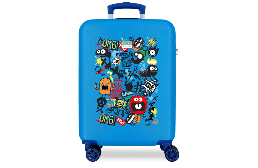 MOVOM MONSTERS dečiji kofer 55 cm – plava