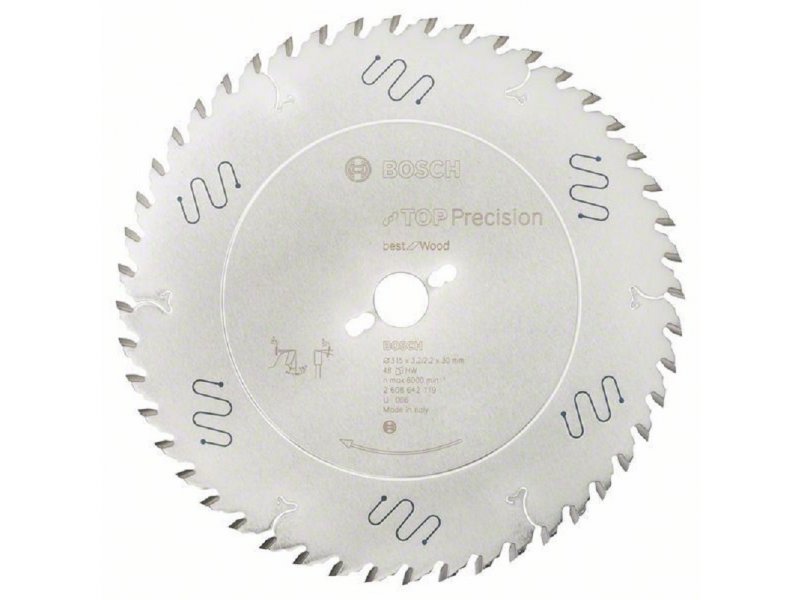 BOSCH List kružne testere Top Precision Best for Wood 315x30x3.2 2.2mm 48T ATB