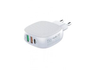 MOYE Voltaic USB punjač, 1x Tip-C, 2x USB, beli (UC-A35)