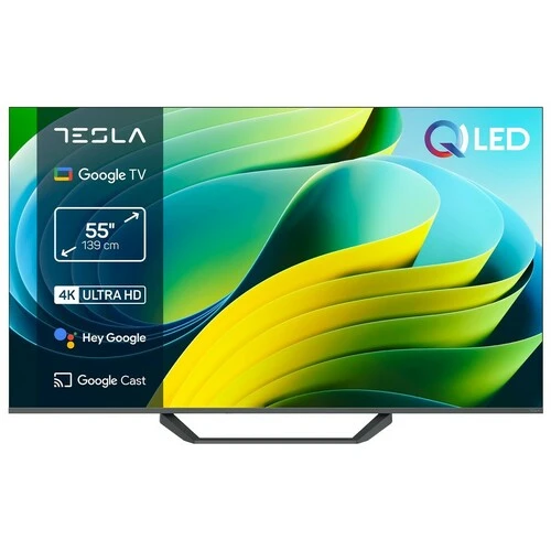 SMART QLED TV 55 Tesla Q55E655GUS 3840×2160/UHD/4K/DVB-T/T2/C/S/S2/GoogleTV