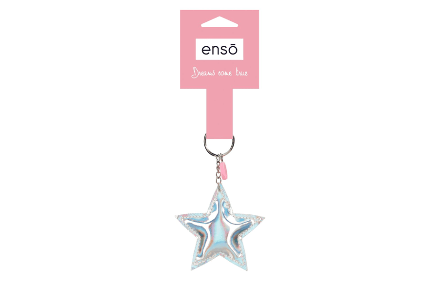 ENSO FLUFFY CHARMS dečiji privezak – siva
