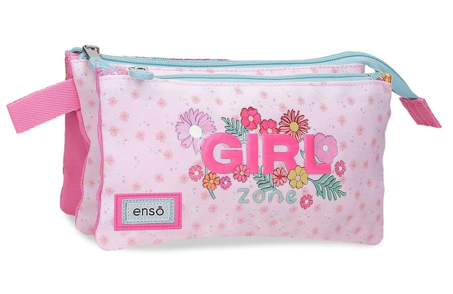 ENSO GIRL ZONE prazna pernica sa 3 pregrade – pink