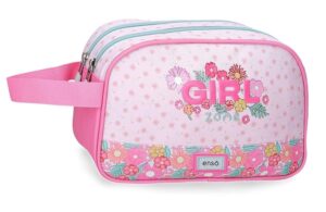 ENSO GIRL ZONE dečiji neseser sa 2 pregrade - pink