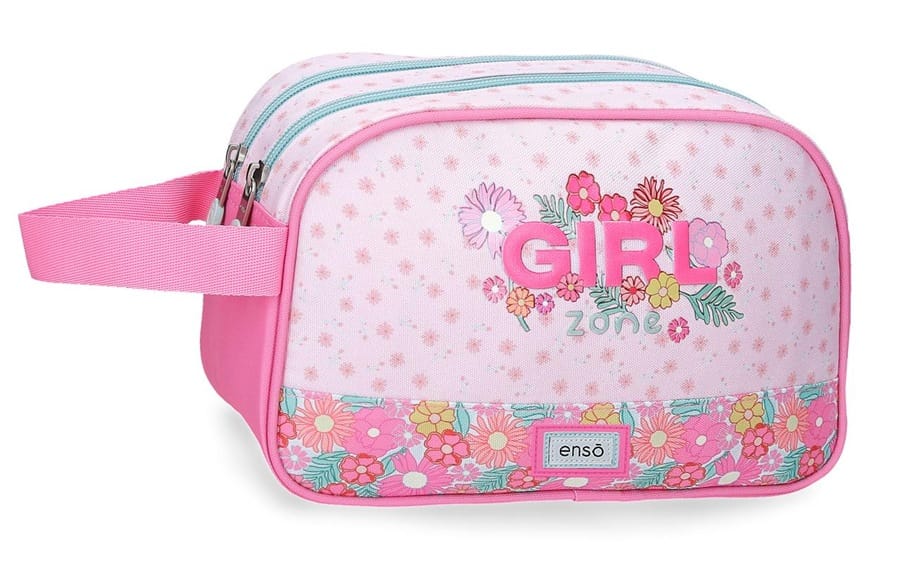 ENSO GIRL ZONE dečiji neseser sa 2 pregrade – pink