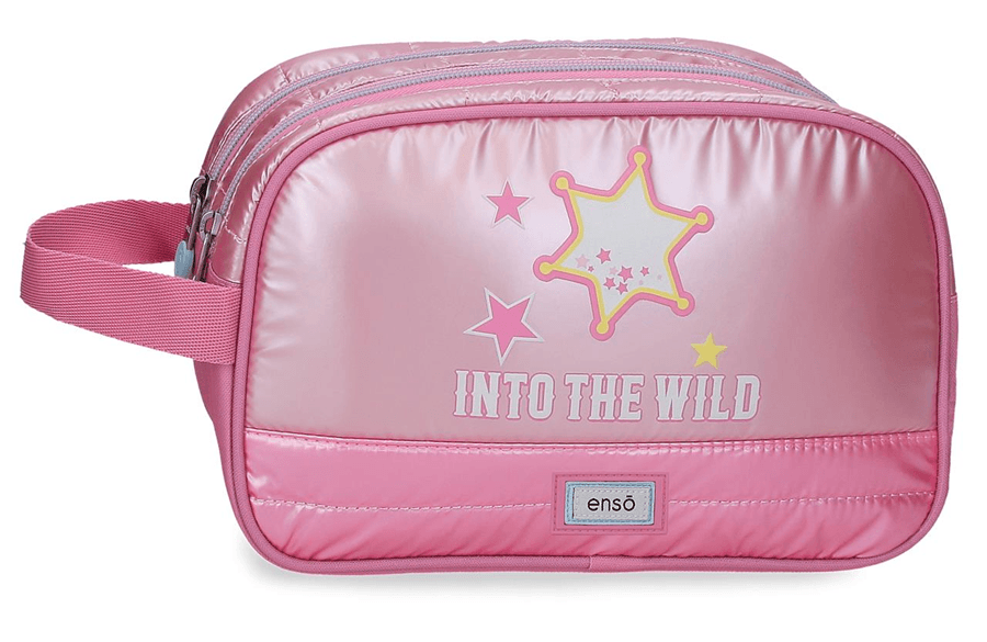 ENSO INTO THE WILD dečiji neseser sa 2 pregrade – pink