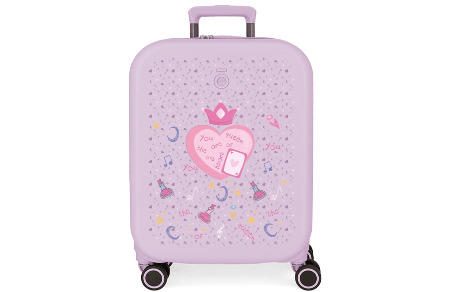 ENSO QUEEN OF HEARTS dečiji kofer 55 cm – ljubičasta