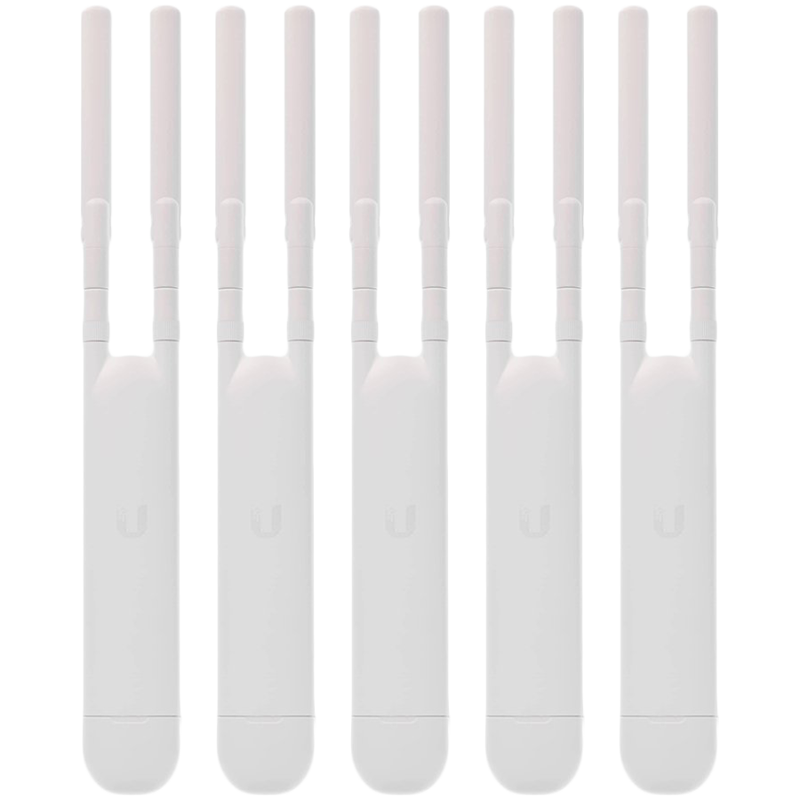 Ubiquiti 5-PACK of UAP-AC-M-EU Networking Interface – (1) 10/100/1000 Ethernet Port/ Power Method 24V Passive PoE (Pairs 4, 5+; 7