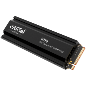 Crucial P310 2TB PCIe Gen4 2280 NVMe M.2 SSD with heatsink