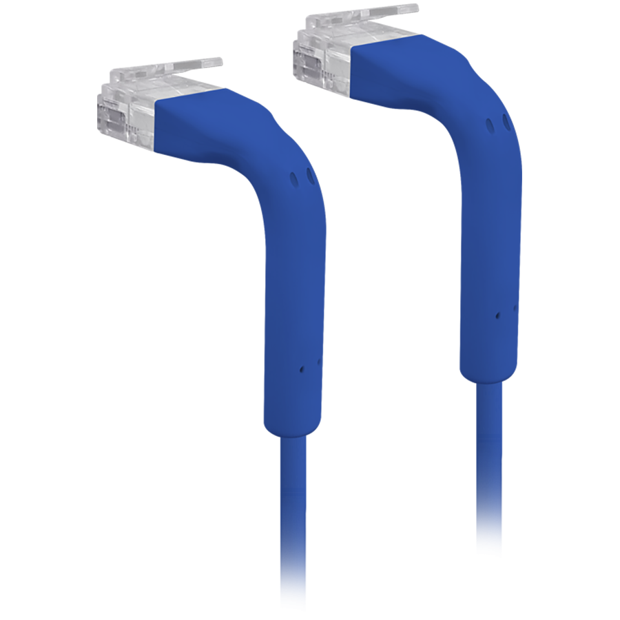 Ubiquiti UniFi Patch Cable U-Cable-Patch-RJ45-BL-50 Ultra-thin patch cable with GbE support and flexible, bendable boots for enhanced installation versatility