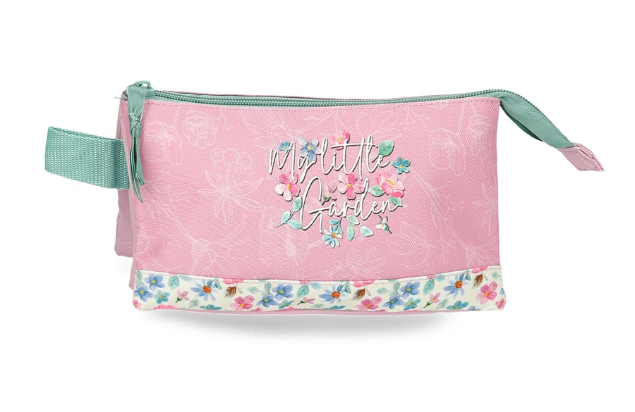 MOVOM MY LITTLE GARDEN prazna pernica sa 3 pregrade – pink