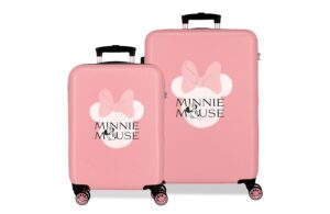 MINNIE HEADS dečiji set kofera 2/1 - pink