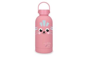 ROLL ROAD HAPPY PETS dečiji termos 350 ml - powder pink