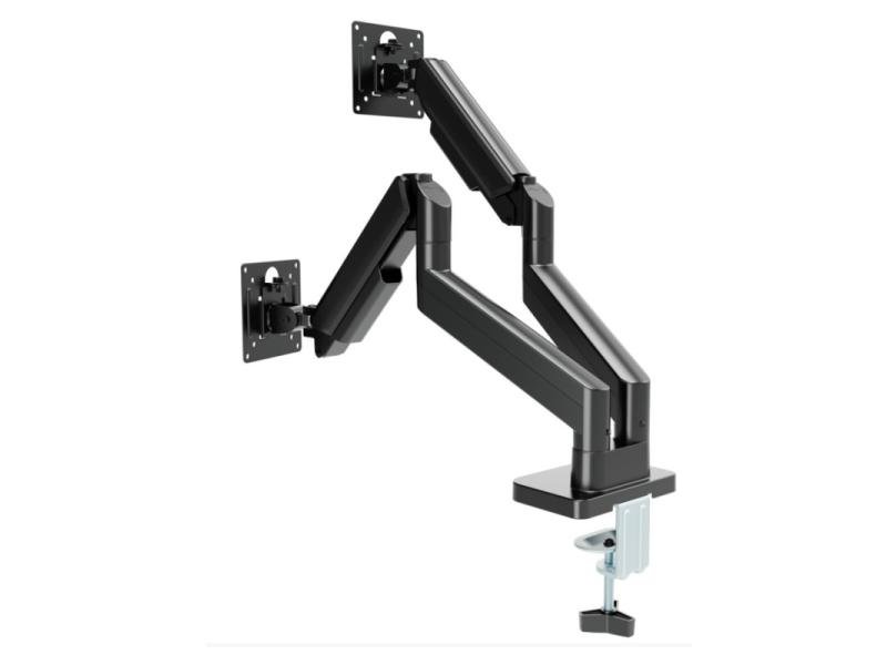 GEMBIRD MA-DA2-06 Podesivi dupli stoni držač za monitor, tilt, 17-32” max 10kg Black OUTLET