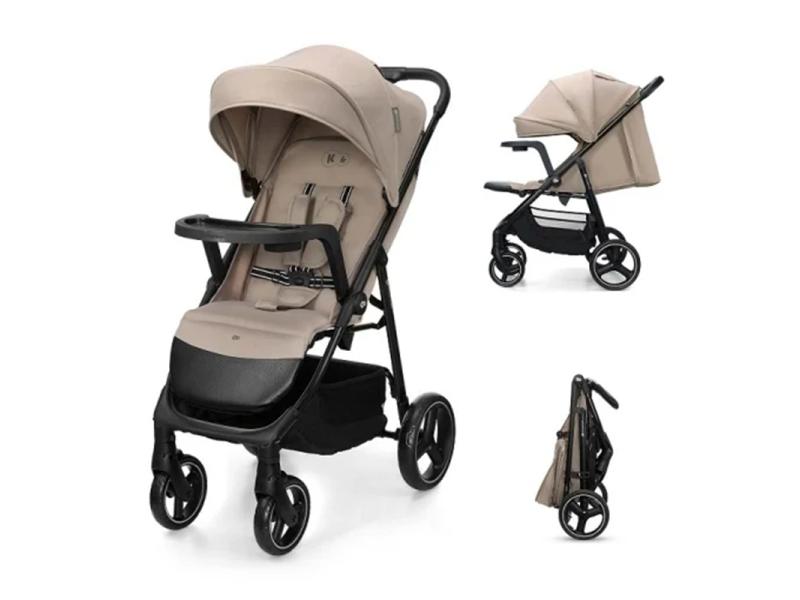 KINDERKRAFT Kolica za bebe sa tacnom trig 3 beige