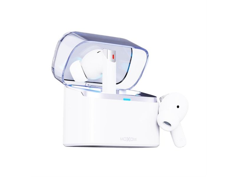 MOXOM MX-TW74 ANC Bluetooth bubice bele