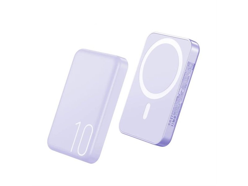 REMAX Usion RPP-65 PD20W + wireless 15W 10000mAh MagSafe Power Bank ljubičasti