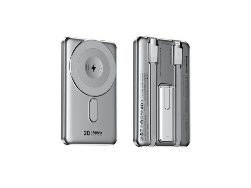 REMAX CX-1 15W 5000mAh MagSafe Power Bank srebrni