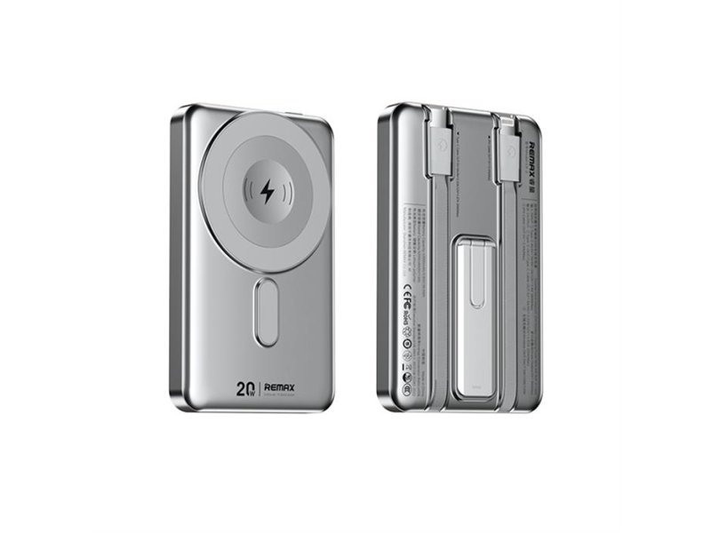 REMAX CX-2 15W 10000mAh MagSafe Power Bank srebrni