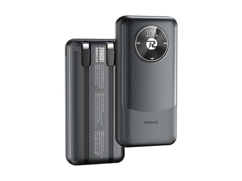 REMAX RPP-38 20W PD+22.5W QC 20000mAh Power Bank crni