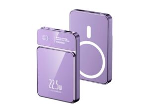 MS MOBILE Power Bank MagSafe M50 15W PD 20W+22.5W Fast 5000mAh ljubičasti
