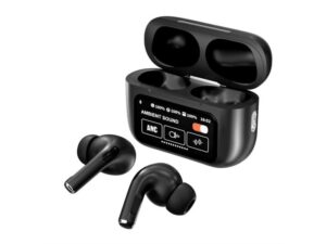 MS MOBILE DS86 ANC/ENC TWS sa LED ekranom Bluetooth bubice crne