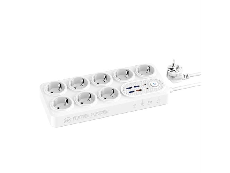 MOXOM MX-ST22 Produžni kabl beli