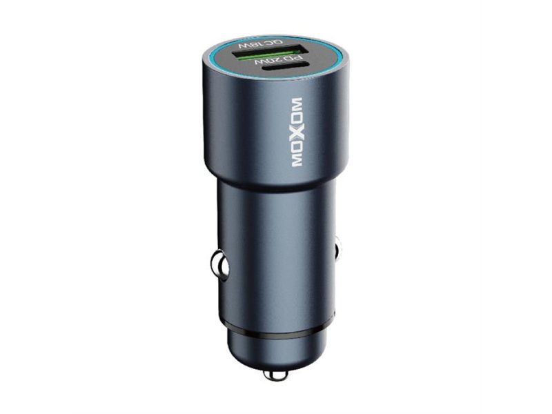 MOXOM LX-VC804 PD+QC 38W Auto punjač crni
