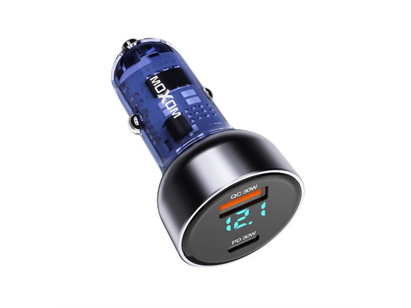 MOXOM MX-VC29 USB-A+PD 60W Auto punjač crni