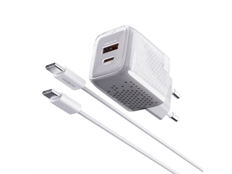 MOXOM MX-HC206 20W Type C na Type C punjač beli