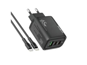 MOXOM MX-HC158 QC3.0 65W Type-C na Type-C punjač crni