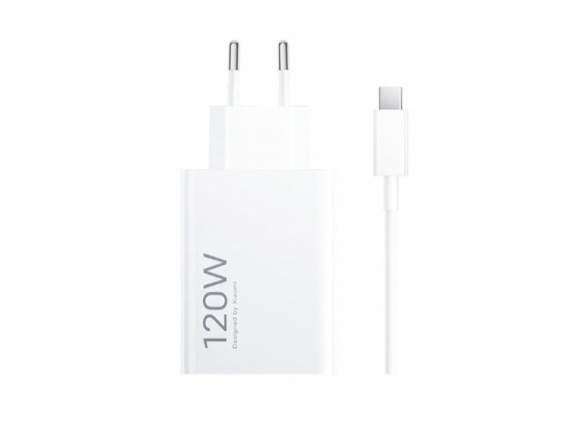 XIAOMI Kućni punjač 120W HyperCharge Combo (Type-A) + kabl Type C EU OUTLET