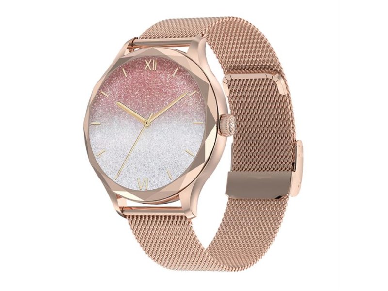 MS MOBILE DT Diamond Smart Watch srebrni zlatni (metalna narukvica)