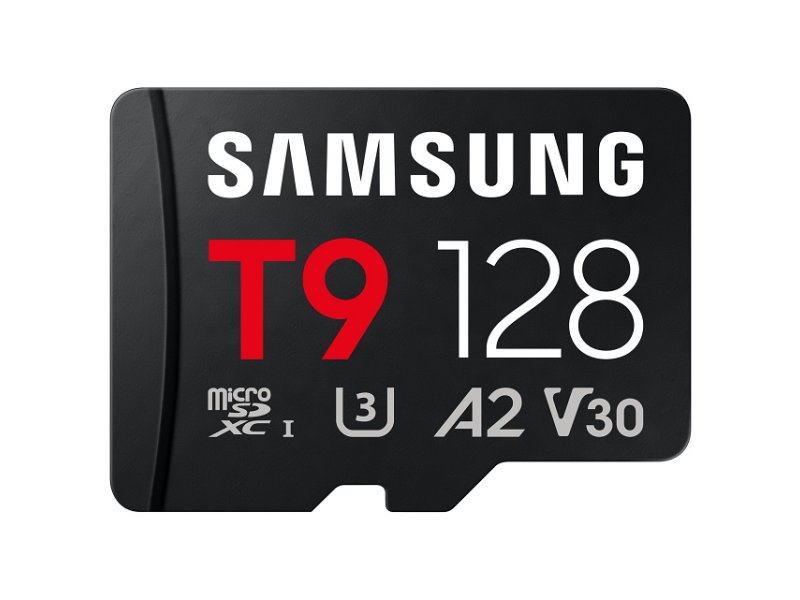 SAMSUNG MicroSD 128GB, T9, UHS-I U3 V30 A2, za 4K i FHD snimanje (MB-MH128T/WW)