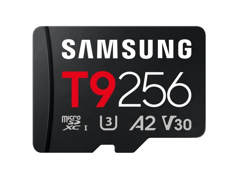 SAMSUNG MicroSD 256GB, T9, UHS-I U3 V30 A2, za 4K i FHD snimanje (MB-MH256T/WW)