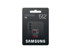 SAMSUNG MicroSD 512GB, T9, UHS-I U3 V30 A2, za 4K i FHD snimanje (MB-MH512T/WW)