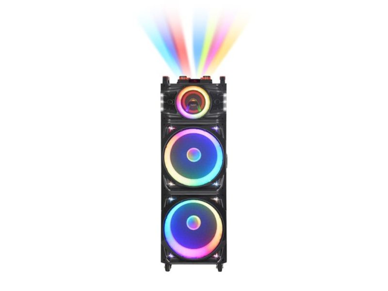 MS MOBILE Zvučnik Bluetooth NDR-1526 100W 2*15 inča sa dva mikrofona crni