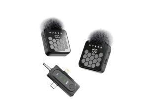 MOXOM Mikrofon bluetooth MX-AX84 Type-C + lightning + 3.5mm jack crni